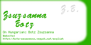 zsuzsanna botz business card